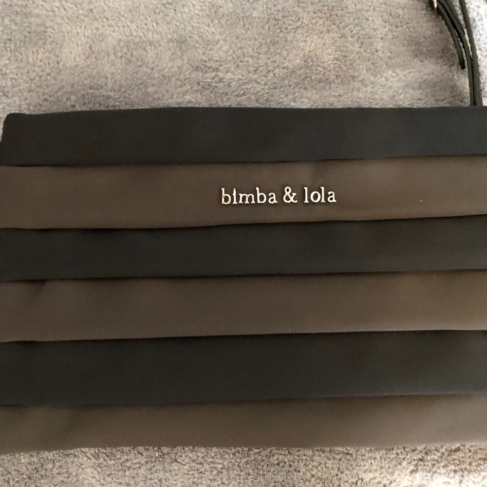 BIMBA & LOLA BROWN AND BLACK TIERED SATIN WRISTLET